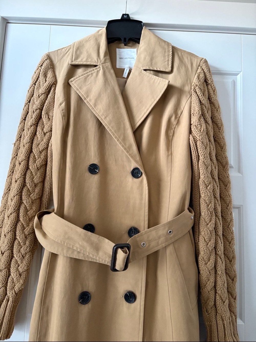🎉LAST ONE🎉 Anthropologie NWT Avec Les Filles Mixed Media Coat size M. - Picture 5 of 9